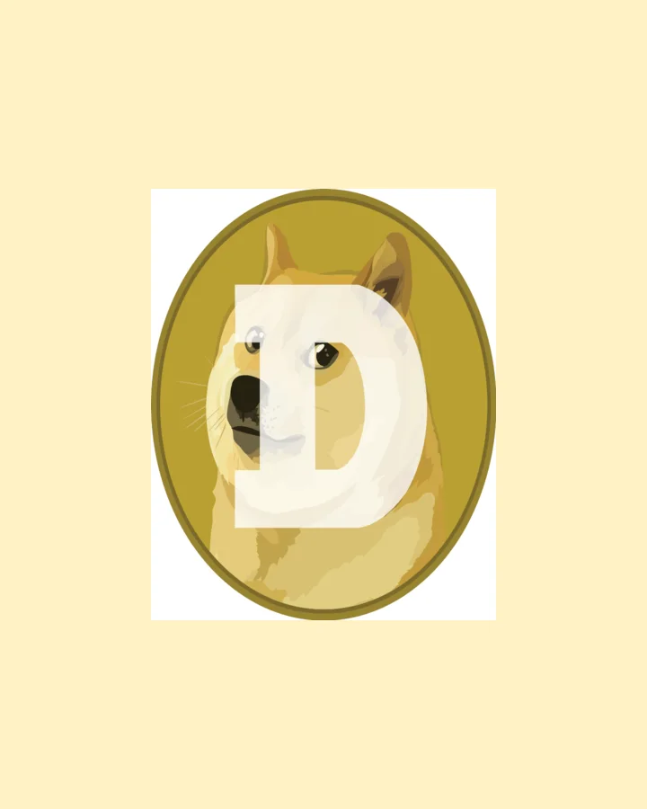 Dogecoin mark representing the Jackson Palmer dossier; no misidentified or unlicensed portrait is used
